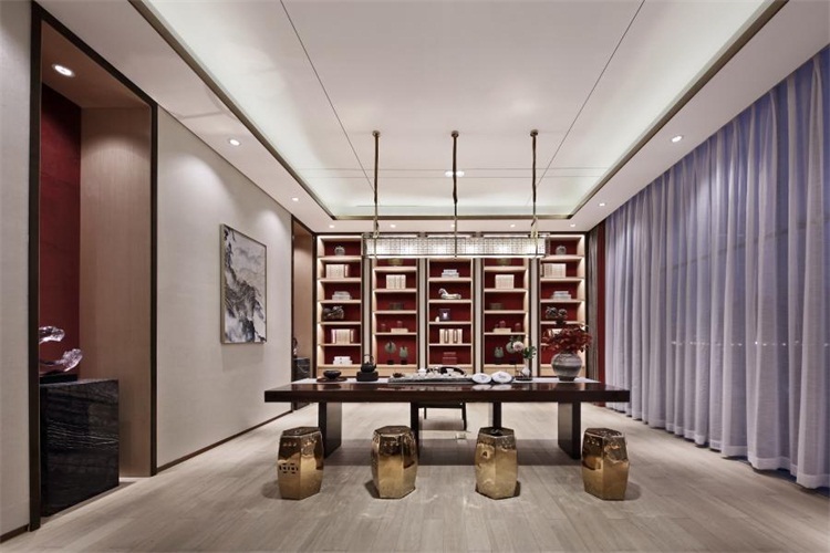 茶業(yè)會館空間設計效果圖