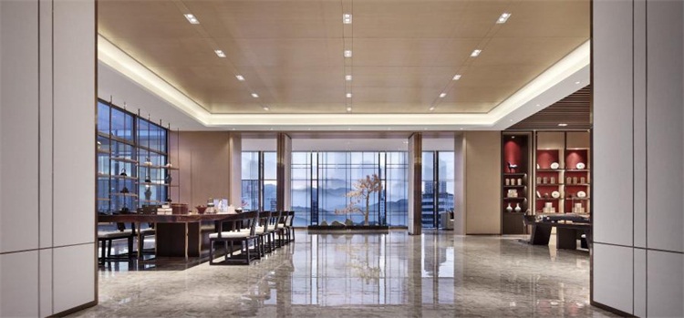 茶業(yè)會館空間設計效果圖