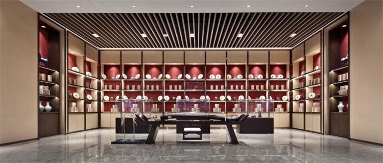 茶業(yè)會館空間設計效果圖