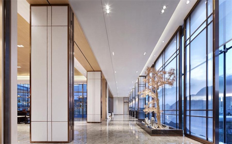 茶業(yè)會館空間設計效果圖