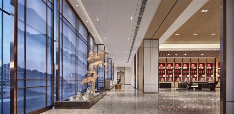 茶業(yè)會館空間設計效果圖