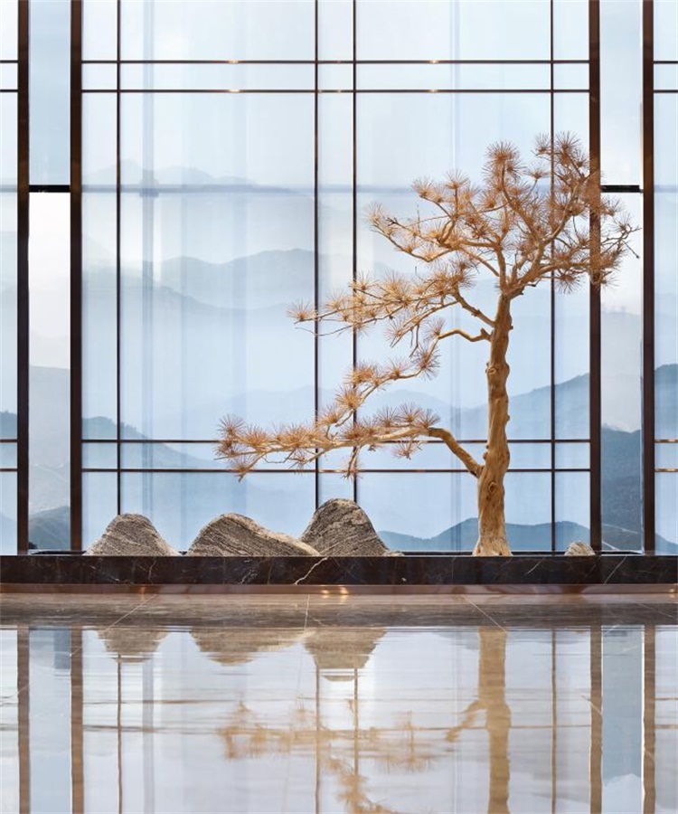 茶業(yè)會館空間設計效果圖